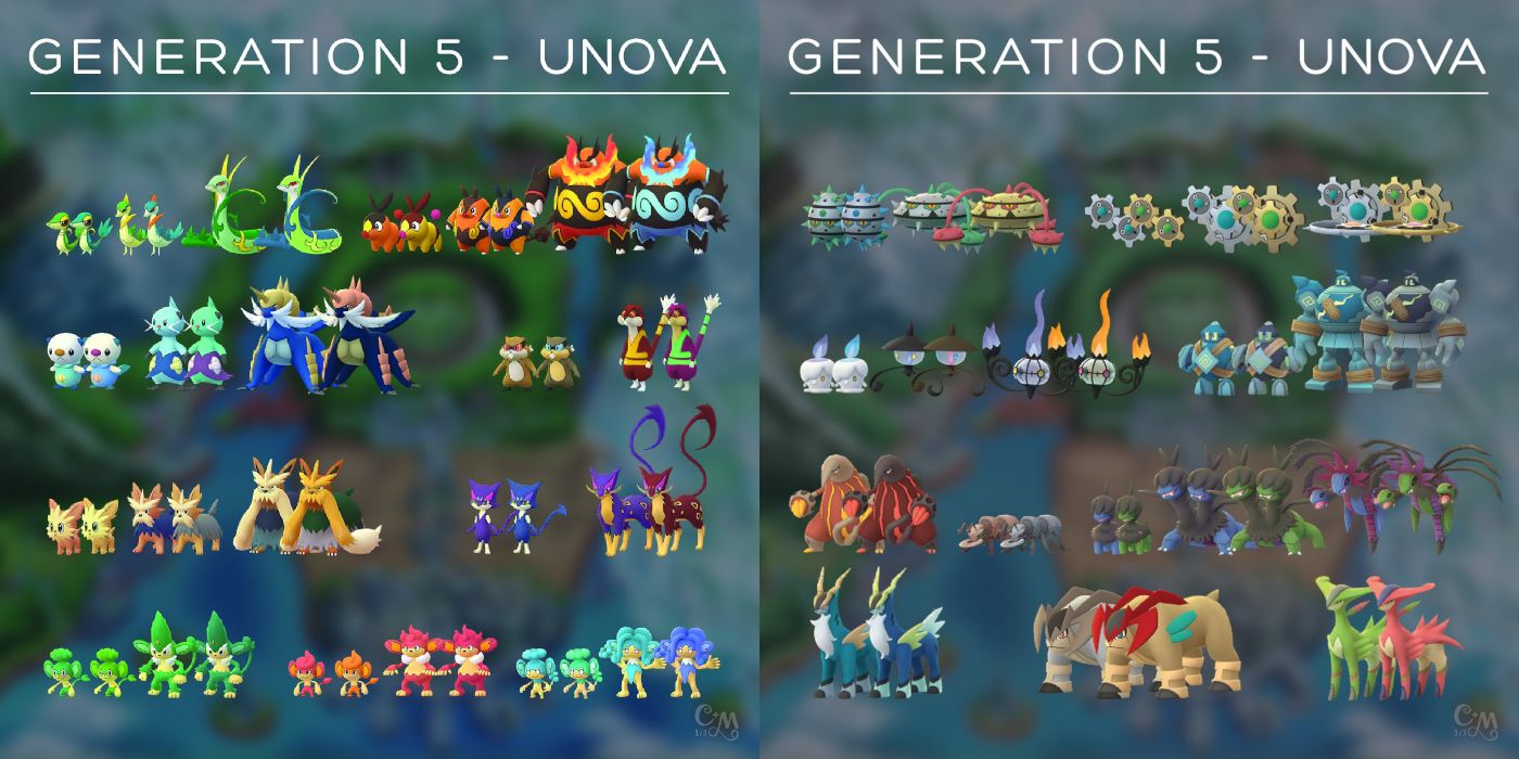 Pokemon Go Datamine Reveals Gen 5 Pokemon And Shinies Game Rant