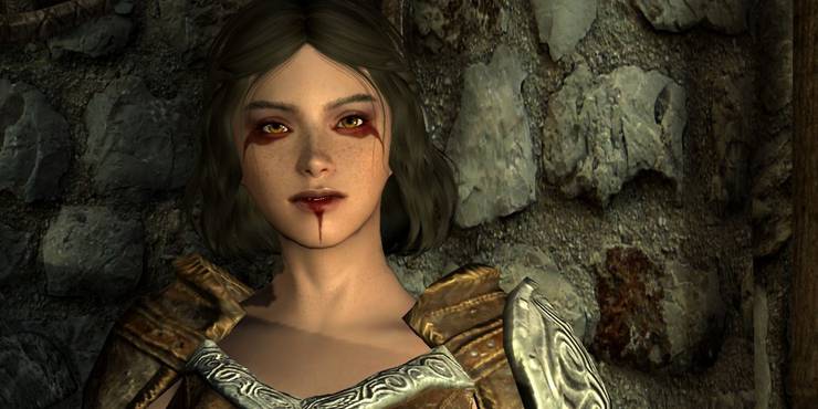 zmodyfikowana twarz Skyrim Ria's modded face