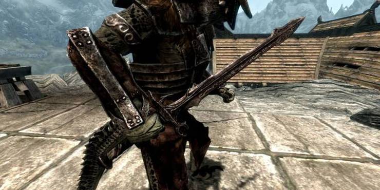 Skyrim 5 Of The Coolest Looking Swords 5 That Look Terrible Araminta finds an ancient sword in a grotto hidden under her haunted house and it should be a cinch to get it.