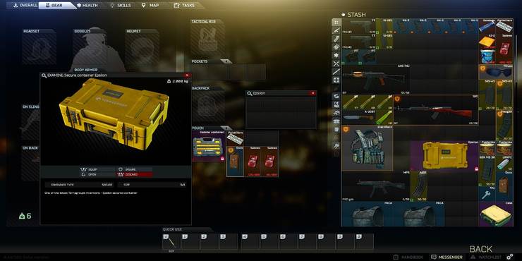 How To Get The Escape From Tarkov Gamma Container Game Rant