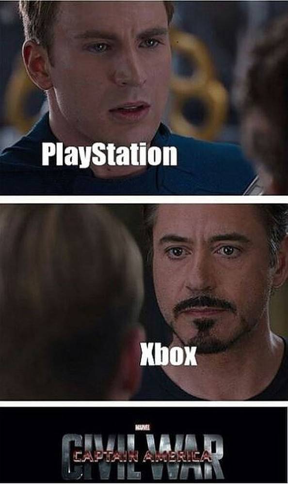 Console Wars 15 Xbox Vs Playstation Memes Cbr