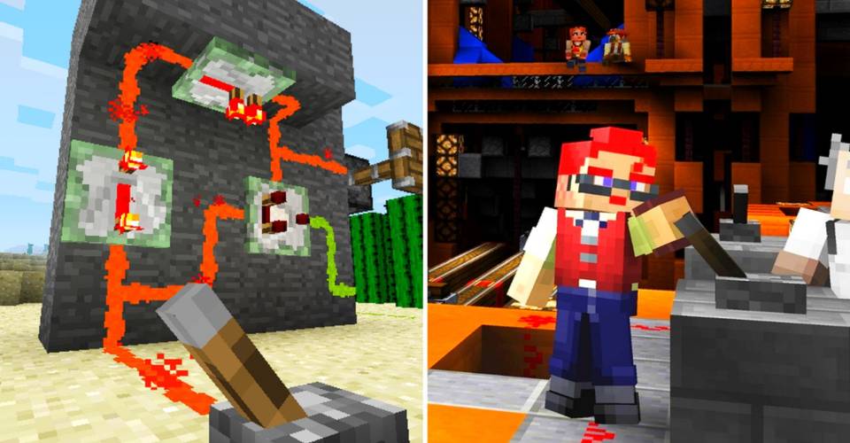 Minecraft 15 Insanely Useful Redstone Contraptions Game Rant Minecraft 15 Insanely Useful Redstone Contraptions Game Rant