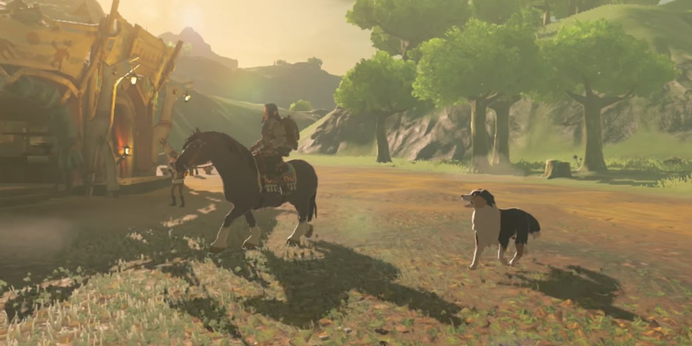 Zelda Breath of the Wild Speedrun Visits Every Dog in the Game