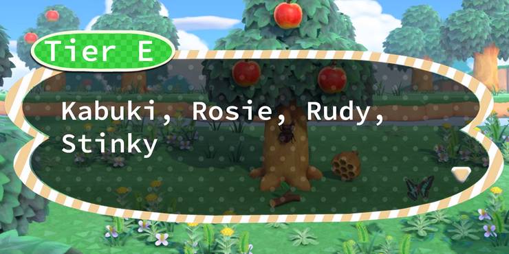 Animal Crossing New Horizons Cat Villager Tier List Game Rant