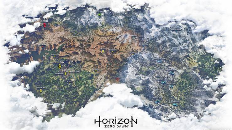 Comparing The Map Of Horizon Zero Dawn To Skyrim Game Rant Comparing The Map Of Horizon Zero Dawn To Skyrim Game Rant