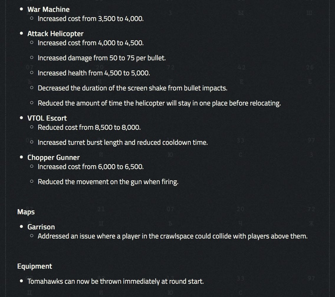 call of duty: black ops cold war patch notes