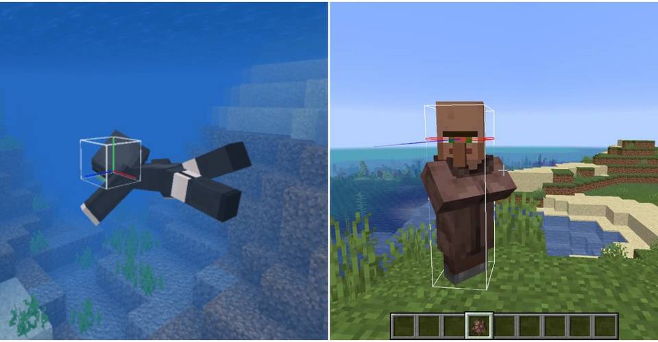 Minecraft How To Show Hitboxes Game Rant