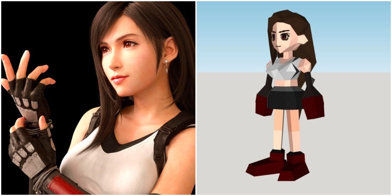 Final Fantasy 7 Remake Every Characters Design Compared To The Ps1 Classic 