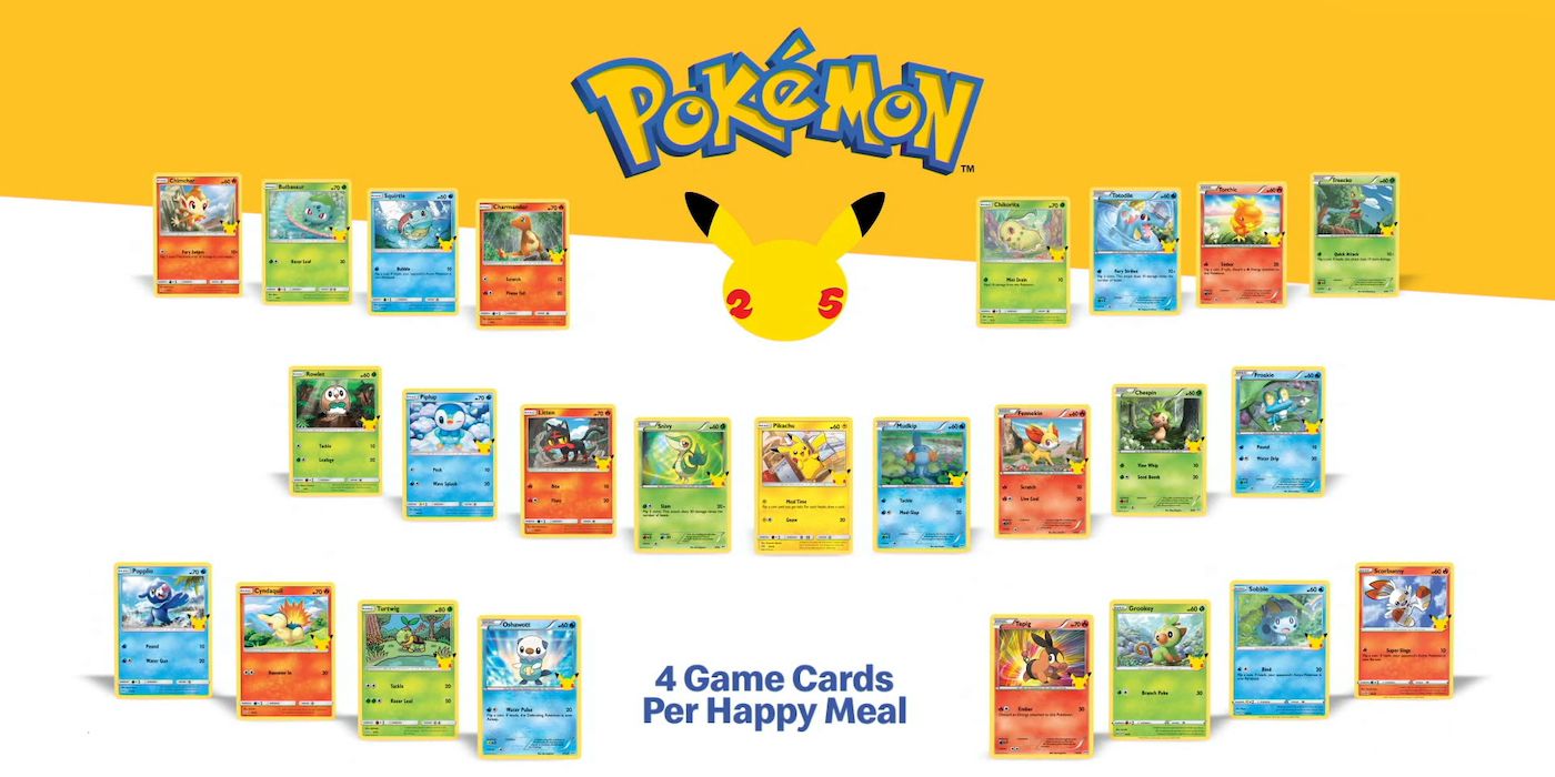 Comparing Mcdonald S Pokemon Cards To Their Originals Game Rant