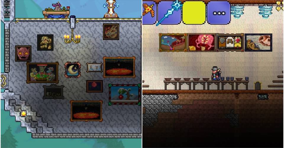 Terraria How Paintings Work How To Get Them Game Rant