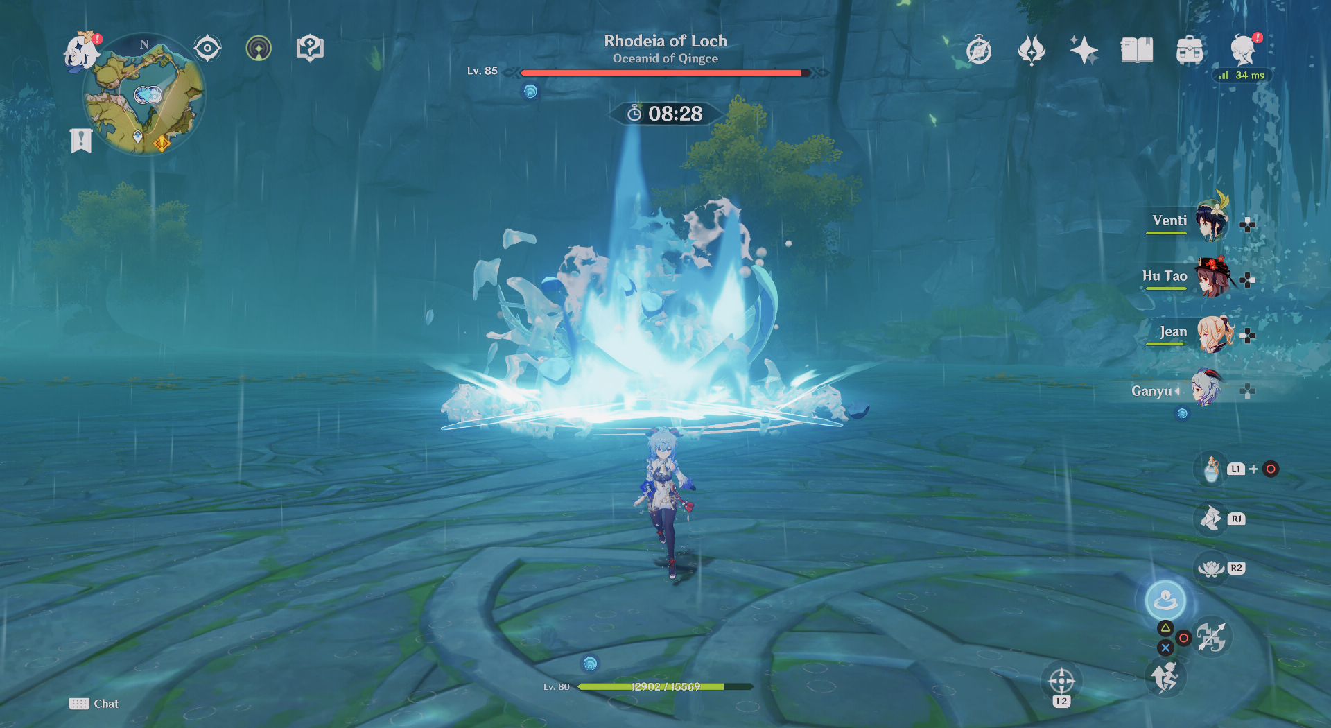 Genshin Impact How to Find and Beat Rhodeia of Loch (Raging Rhodeia