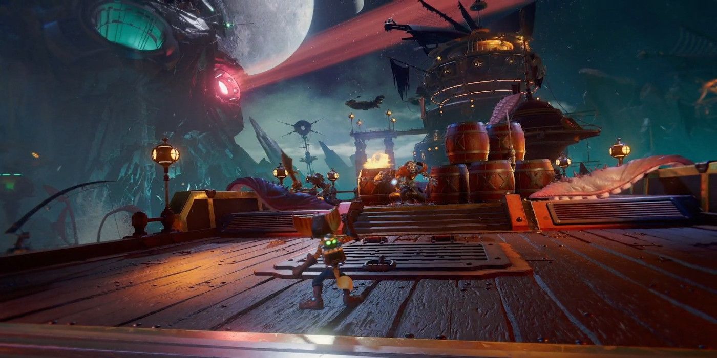 Ratchet and Clank: Rift Apart Shows Rivet Gameplay on Alien Planet