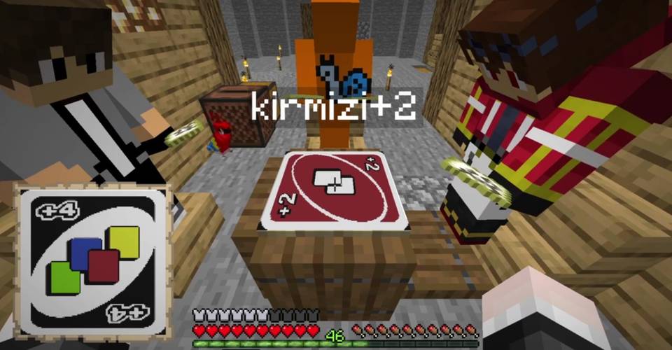 Minecraft Modder Adds Playable Uno Card Game Game Rant