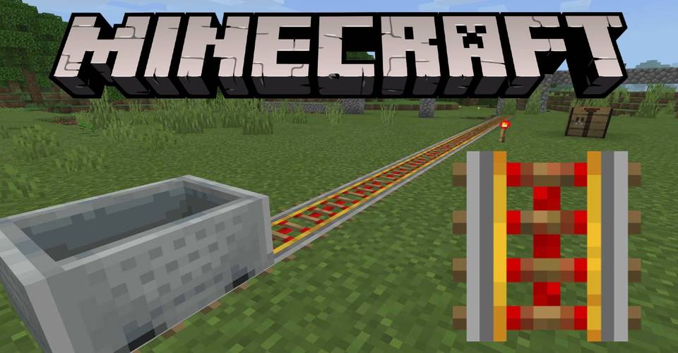 Minecraft Powered Rail Recipe Game Rant Minecraft Powered Rail Recipe Game Rant