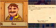 Stardew Valley How To Befriend Gus Game Rant