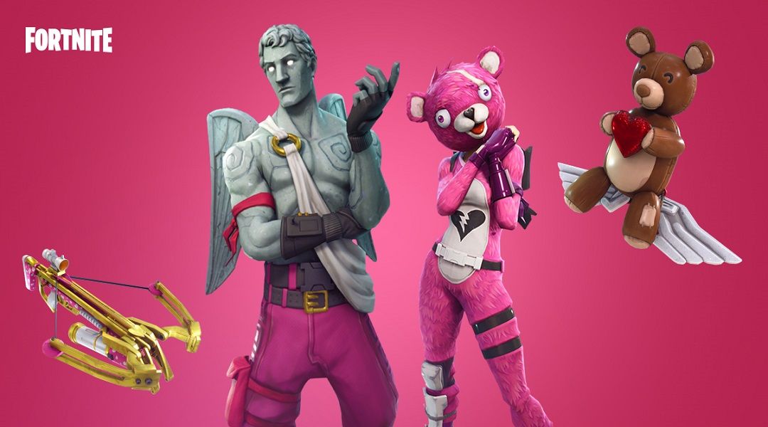 Stone Vday Skin Fortnite Fortnite Reveals Valentine S Day Skins And New Crossbow Weapon