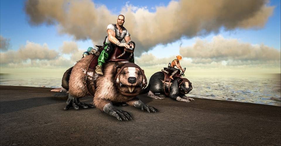Ark Survival Evolved Trailer Reveals Giant Beaver Game Rant - roblox creature tycoon beaver