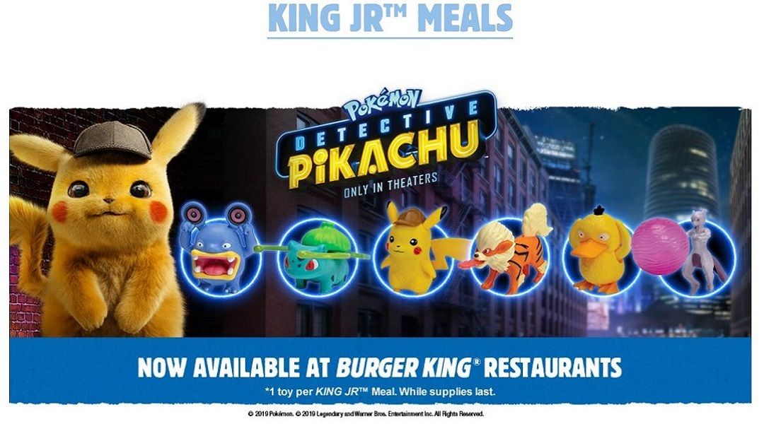 pokemon detective pikachu burger king toys