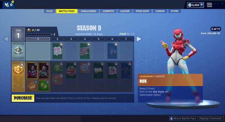 Fortnite Season 9 Battle Pass Here Are All The Skins And Styles Fortnite Season 9 Battle Pass Here Are All The Skins And Styles