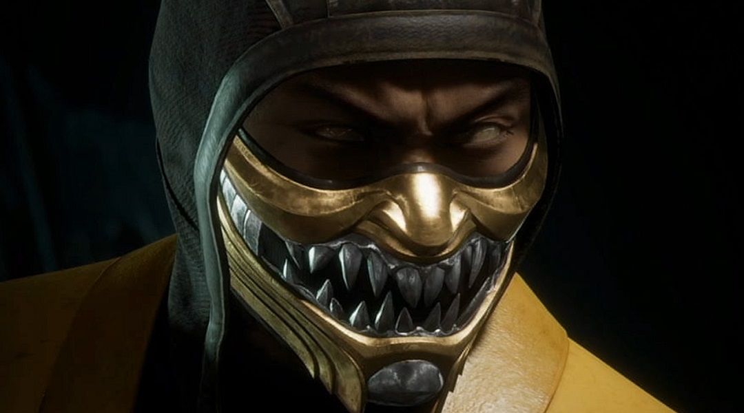 Маска scorpion mortal kombat 11