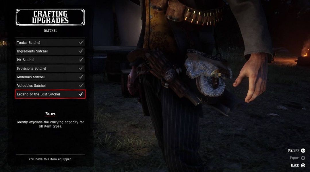 Red Dead Redemption 2 How to Upgrade the Satchel Game Rant