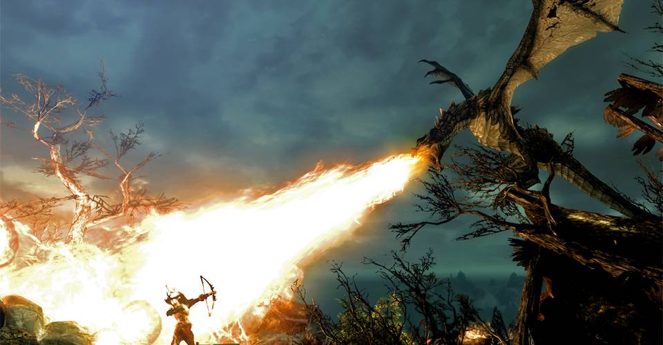 Skyrim Special Edition Fan Puts 100 Dragons Against 1000 Archers